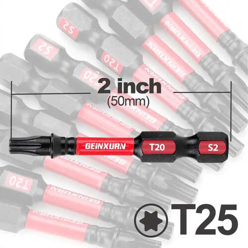 ביט מגנטי טורקס למברגת אימפקט GEINXURN T20 50mm