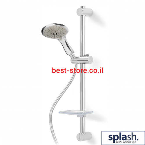 מוט מקלחת מתכוונן 5 מצבי זרימה רותם SPLASH